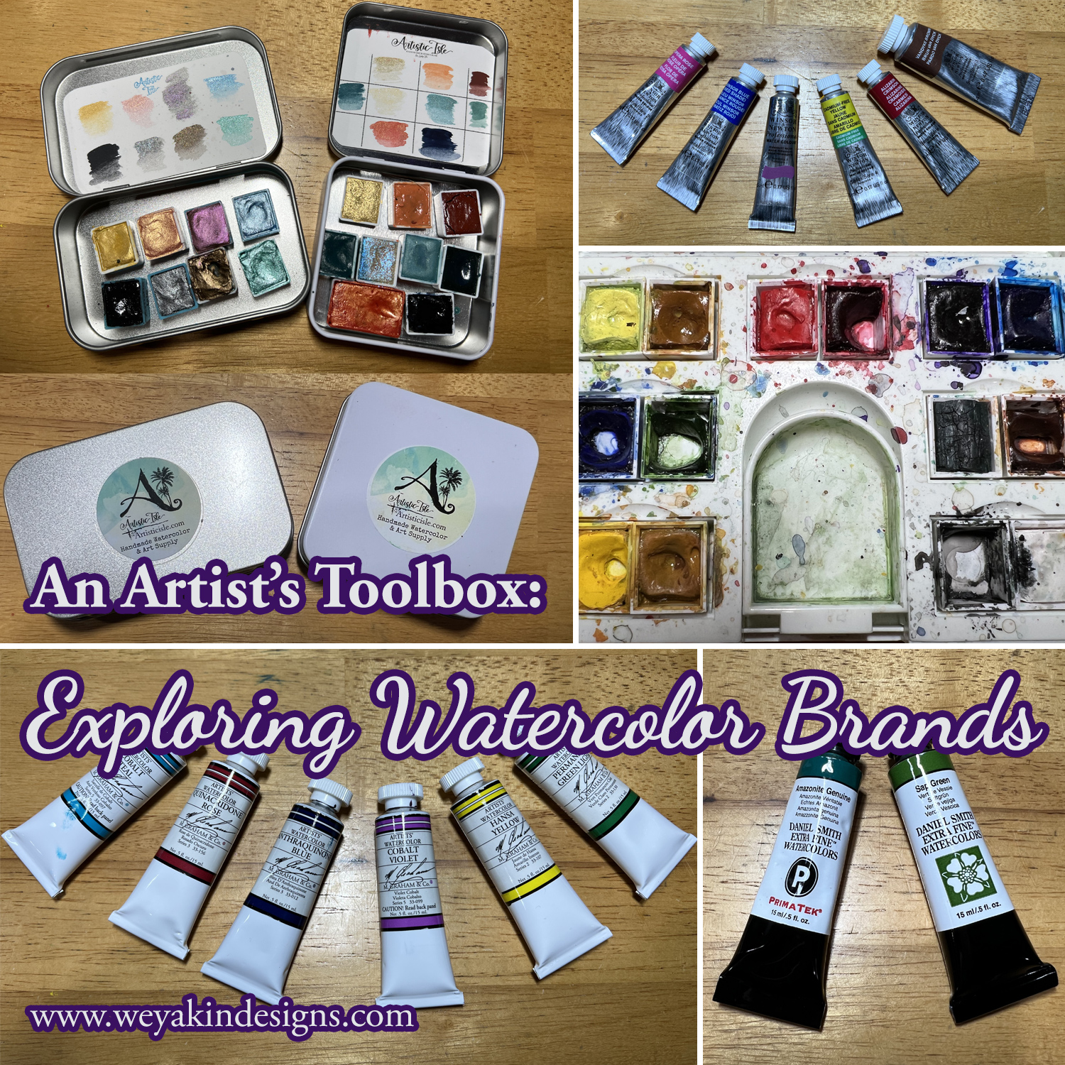 An Artist’s Toolbox Exploring Watercolor Brands Weyakin Designs