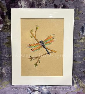 Wild Pride 2025 Collection: DragonPRIDE, Rainbow Dragonfly, Original Art Illustration by Victoria K. Chapman