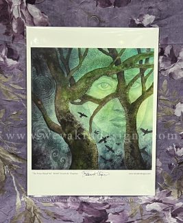 “The Forest Raised Me” Mystical Forest Fae and Crows Illustration, Original Art Print