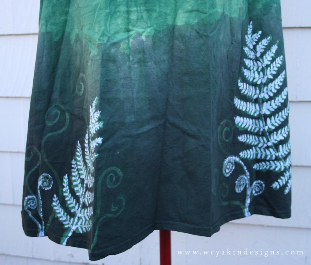 Green Ferns Long Tank Dress 