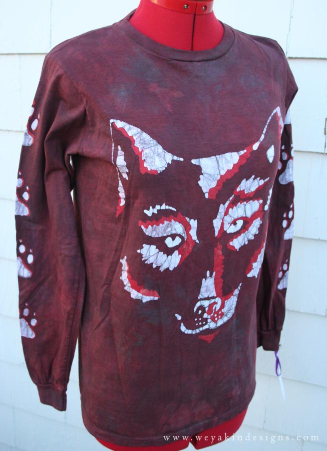 Red Wolf Long Sleeved T-Shirt 