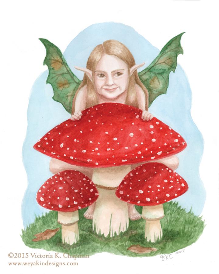 The Playful Mushroom Nymph